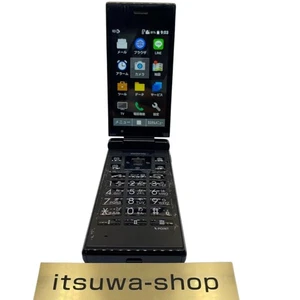 Kyocera 701KC Black Digno Keitai 2 BK Android Flip Phone Used Unlocked SIM Japan - Picture 1 of 11