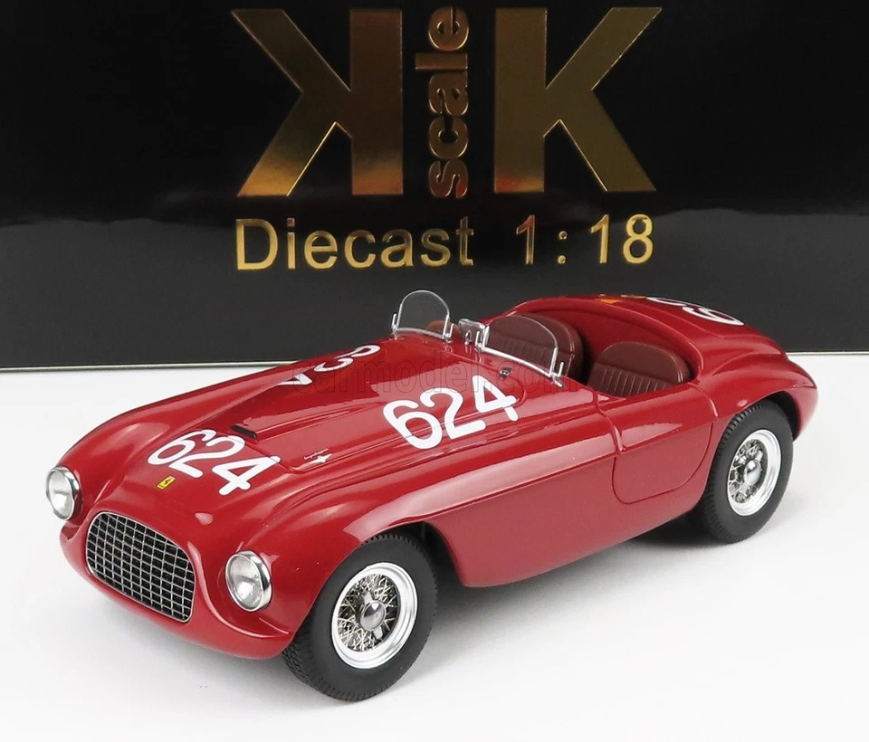 1/18 KK-SCALE - FERRARI - 166MM 2.0L V12 SPIDER N 624 WINNER MILLE KKDC180915 - Immagine 1 di 1