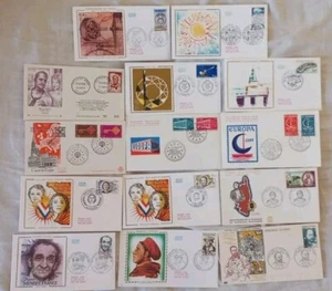 Lot 14 Enveloppes Du Premier Jour First Day Cover Rares France Histoire - Photo 1 sur 6