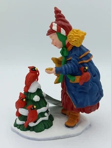 Dept 56 All Through The House Carrie Feeds Cardinals Christmas Figurine 9333-9 - Picture 1 of 11