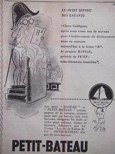 PUBLICITÉ PRESSE 1954 SOUS-VÊTEMENTS PETIT-BATEAU - AVOCAT - ADVERTISING - Bild 1 von 1