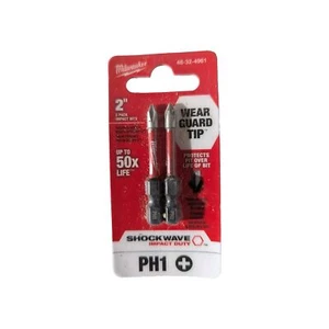 Milwaukee SHOCKWAVE Impact Duty 2 in. Phillips #1 Alloy Steel Screw Driver Bit - Picture 1 of 1