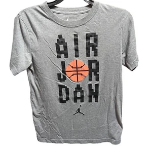 Air Jordan Gray Polyester T-shirt Youth Size L - Picture 1 of 9