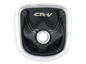 FOR HONDA CR-V CRV 06-12 GEAR BOOT GAITER GENUINE LEATHER EMBROIDERY CREAM - Picture 1 of 5