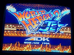 World Heroes 2 Jet NeoGeo original SNK/ADK Cartridge MVS ARCADE Jamma PCBoard