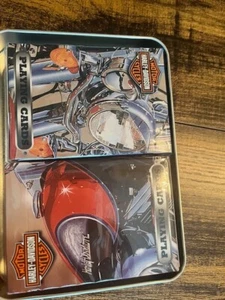 HARLEY-DAVIDSON PLAYING CARDS IN COLLECTOR TIN - Picture 1 of 4