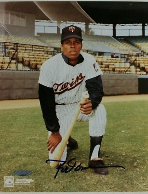 Rod Carew Minnesota Twins HOF Autographed 8x10 Signed Baseball Photo JSA COA - Image 1 of 4
