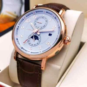 Reloj Hombre Fase Lunar Automático Mecánico Reloj Pulsera Impermeable Relojes Deportivos - Imagen 1 de 24