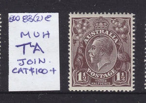 KGV 1 1/2d BLACK BROWN SINGLE WMK BW83 (2)e MUH TA JOIN. - Bild 1 von 1
