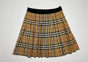 Burberry Kids Nova Check Pleated Skirt SIZE 12Y