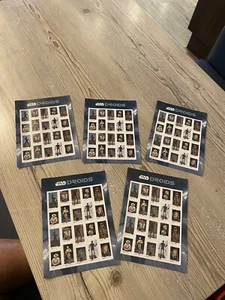 USPS NEW Star Wars Droids Stamps 5 Sheets of 20 For A Sum Of 100 Droids - Picture 1 of 8
