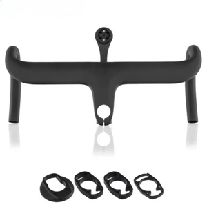 -10 Degree Internal Cable Routing Road Bike Handlebar Full Carbon Integrated - Picture 1 of 6