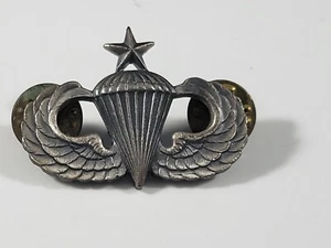 WWII US Army WW2 distintivo paracadutista anziano Jump Wing paracadutista aviotrasportato replica - Foto 1 di 6