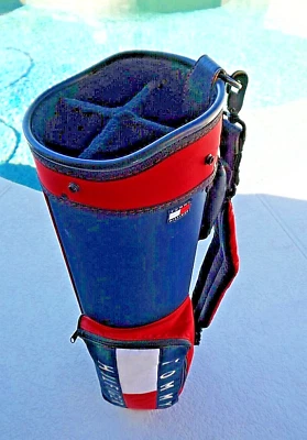 Vintage Tommy Hilfiger Belding Sports Golf Bag-4 WAY-CART--with RAIN COVER-RARE  Foto 1 de 4