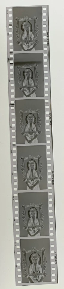 6 negatives pretty young woman black 24x35mm by professional photographer abx-lr29-6 - Image 1 of 1
