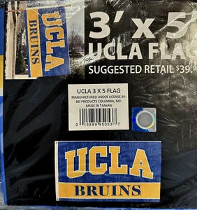 UCLA Bruins House Banner Flag  Licensed UCLA Blue & Westwood Gold 3' x 5' NEW - Picture 1 of 4