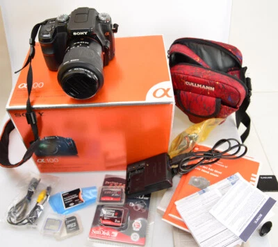 Sony alpha A100K α100 Alpha 100 ⭐ SONY DT 3.5-5.6/18-70 MACRO ⭐OVP ⭐  (7427) - Bild 1 von 4