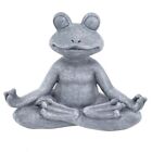 Meditando Gatto Rana Statua Ornamento Budda Zen Yoga Cane Casa Giardino Decori