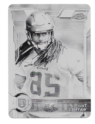2015 Topps Mini Chrome Black Printing Plate #104 Trae Waynes 1/1 - Image 1 of 2