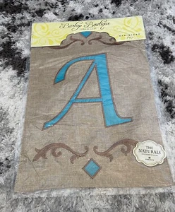 Evergreen Flag 14B3410A Monogram "Letter A” Garden Flag, 12.5" x 18" BURLAP - Picture 1 of 3