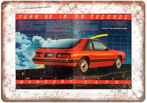 Vintage 1983 Mercury Capri Auto Werbung Reproduktion Blechschild A12134 - Bild 1 von 2