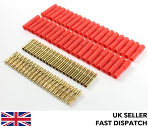 10 x Pairs HXT4 4mm Male Female Connectors/Plugs/Socket HXT 4 RC LiPo 12v 24v - Picture 1 of 5
