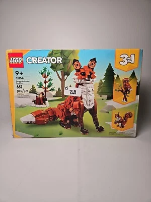 LEGO CREATOR: Forest Animals: Red Fox (31154) 3-in1 Set (667 PCs) Ages 9+ Sealed - Image 1 of 4