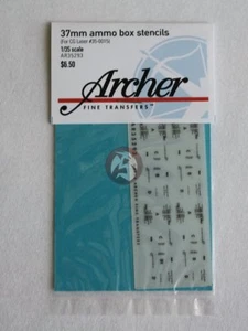 Plantillas de caja de munición Archer 1/35 37 mm 20 rondas AR35293 - Imagen 1 de 1