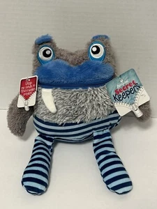 Demdaco Nat & Jules Secret Keepers Walrus * Walden Plush Stuffed Pocket in Mouth - Picture 1 of 14