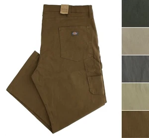 Pantalones de carpintero Dickies para hombre de ajuste relajado de lona de mezclilla 7 bolsillos pierna recta - Imagen 1 de 11