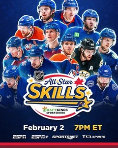 2024 NHL All-Star Skills Competition Promotional Graphic 8x10 NHL Photo - Picture 1 of 1