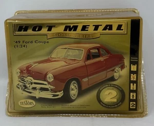 TESTORS 450011 1949 FORD COUPE Red Collectible Metal Body Model Kit 1/24 - Picture 1 of 8