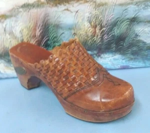 Sweet Steps Women's Brown Slip On Heel Mule Sandals sz 8 B   77056 - Picture 1 of 10