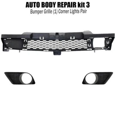 Parrilla de parachoques delantero y moldura de luz antiniebla izquierda y derecha para Dodge Charger 2011-2014 Foto 1 de 4