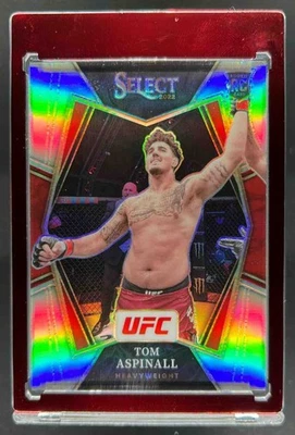 2022 Select UFC Tom Aspinall RC Silver Prizm Rookie Premier #185 - Image 1 of 2