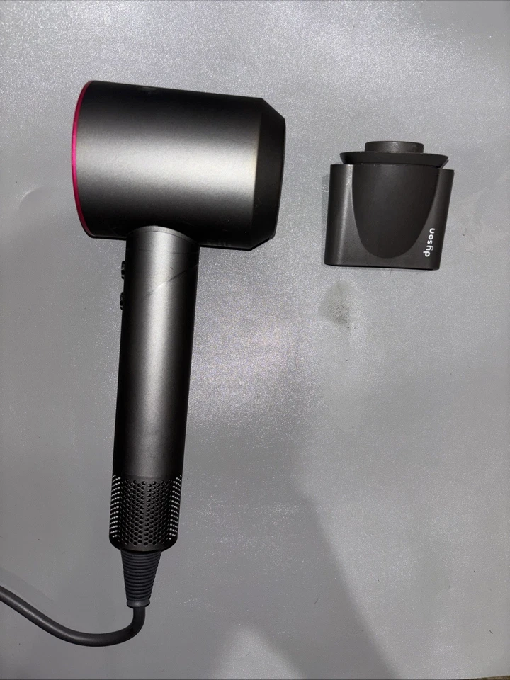 Dyson Supersonic Hair Dryer Fuchsia Iron Pink Great Condition No Box 1 Attach - Image 1 of 4