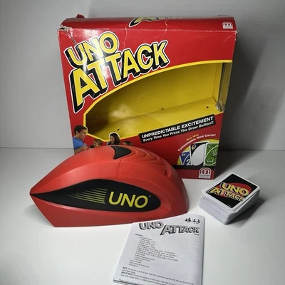 UNO Attack Electronic Card Shooter Card Shuffler Games Mattel 2017 - Complete  - Image 1 of 4