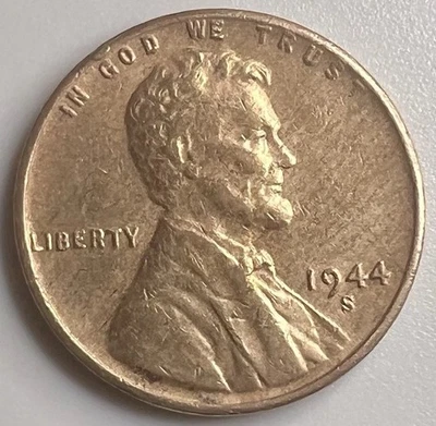 1944 S Lincoln Wheat Penny RPM Double Die Crowded L Mint Error Variety Rare GEM - Image 1 of 4