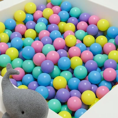 100 Bunte Bälle für Bällebad 6cm Baby Spielbälle Kinder Spielzeug Plastikbälle  - Bild 1 von 4
