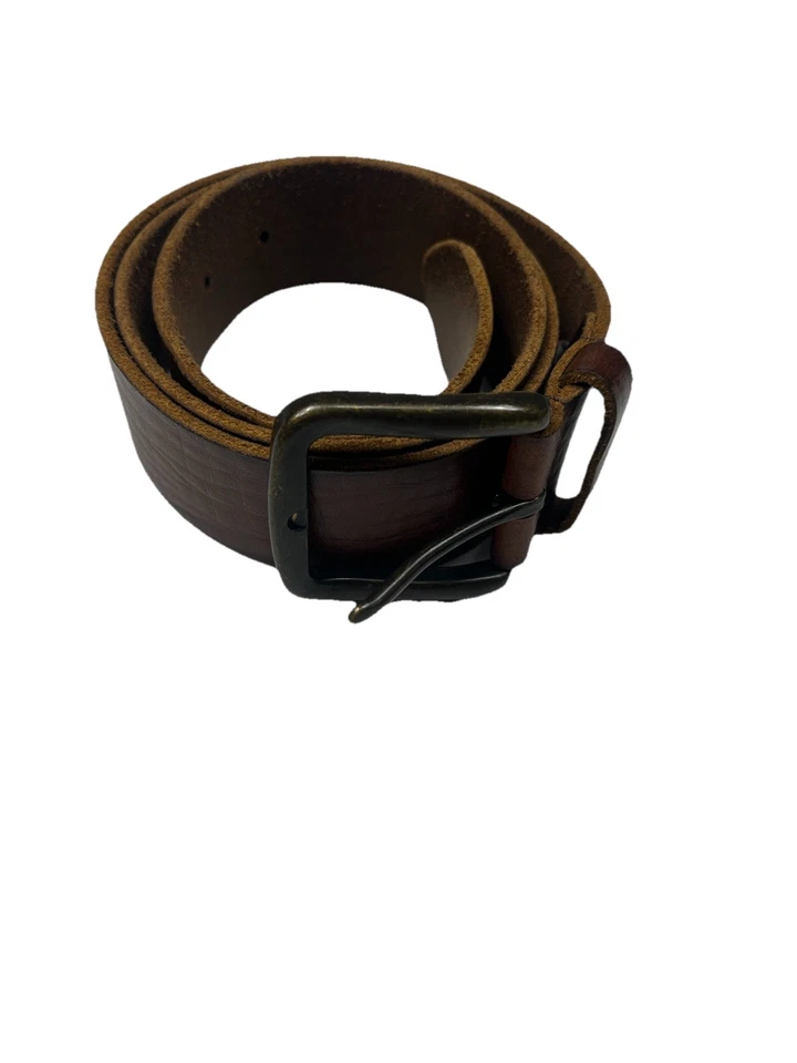 Ремень American Eagle Outfitters 34 натуральная кожа коричневый классический штапель - Изображение 1 из 4