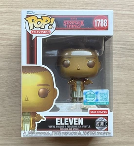 Funko Pop Stranger Things Eleven Dorado Metálico #1788 + Protector Gratis - Imagen 1 de 6
