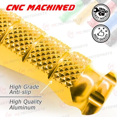 For Triumph TT 600 00-03 02 01 MCCP 40mm Extended GOLD Front Foot Pegs Foto 1 de 4