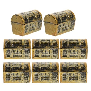 Caja del tesoro de 8 piezas pequeña caja de almacenamiento juguetes en miniatura para casa de muñecas - Imagen 1 de 20