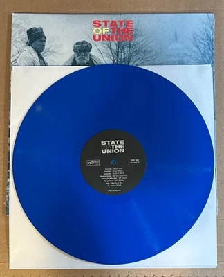 LP:  STATE OF THE UNION - DC Benefit Comp  NEW SEALED REISSUE BLUE VINYL Fugazi - Image 1 of 3