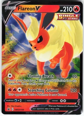 Flareon V - SWSH149 Pokemon SWSH: Sword & Shield Promo Cards Holo Promo NM - Image 1 of 2