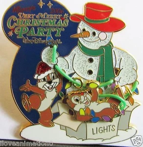 Disney WDW MVMCP Chip and Dale con muñeco de nieve prueba de artista prendedor AP - Imagen 1 de 1