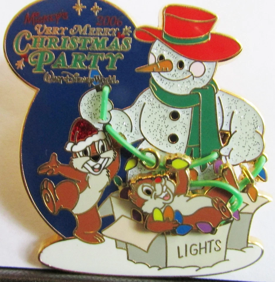 Disney WDW MVMCP Chip and Dale con muñeco de nieve prueba de artista prendedor AP Foto 1 de 1