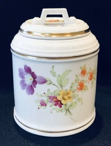Hochst Hand Painted Porcelain Floral Covered Jar New - Picture 1 of 10