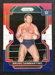 Bruno Sammartino #159 2022 PANINI WWE PRIZM - ROJO BLANCO AZUL PARALELO SP - Imagen 1 de 1
