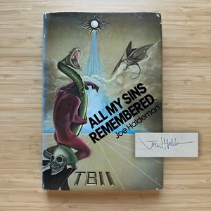 SIGNED All My Sins Remembered Book by Joe Haldeman 1977 HC/DJ Vintage SF - Picture 1 of 14